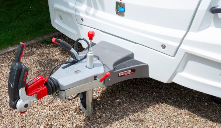 You get a host of Al-Ko kit with the Coachman Laser 675: ATC, AKS stabiliser, shock absorbers and Secure wheel locks