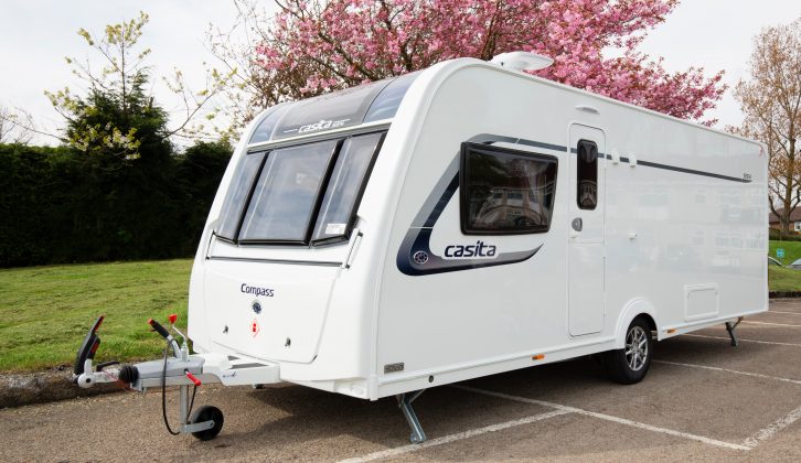 A brand new model for 2017, the four-berth Compass Casita 554 has an MTPLM of 1413kg