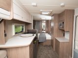 There's a good feeling of space inside this caravan, launched for the 2017 season