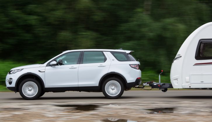 The Discovery Sport is 456cm long and has a kerbweight of 1884kg, giving an 85% match figure of 1601kg