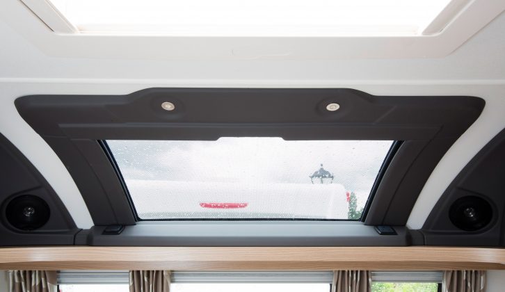 As well as providing plenty of natural light, the sunroof has a useful shelf underneath