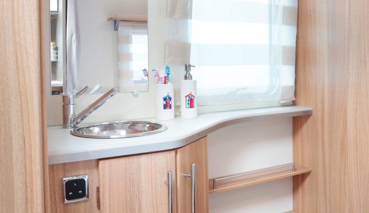 The 335 has a neat vanity unit