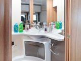 The Caravelair Antarès 450's washroom