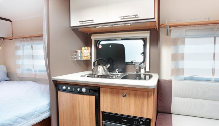 The 5m-long Antarès 335 has a compact kitchen