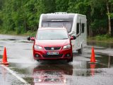 An 1845kg kerbweight means the Seat Alhambra is a match for a wide range of caravans