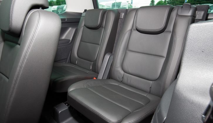 Children should be happy in the Alhambra's third row of seats – read more in the Practical Caravan Seat Alhambra review