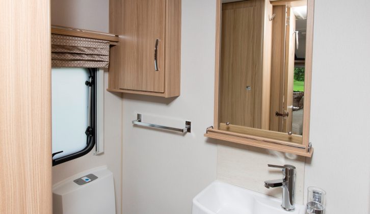 The big news is the Coachman Vision 450's revamped end washroom