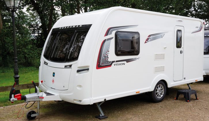 As standard, you get high-spec kit such as alloy wheels and an AKS hitch on the 2017 Coachman Vision 450