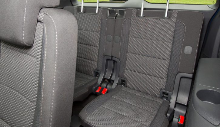 Space is tight in the third row of the VW Touran