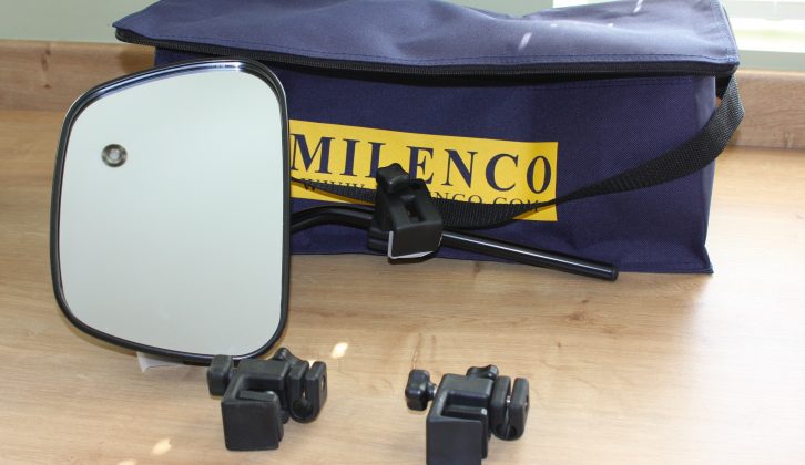 The Grand Aero towing mirrors come in a handy bag for storage and easy portability