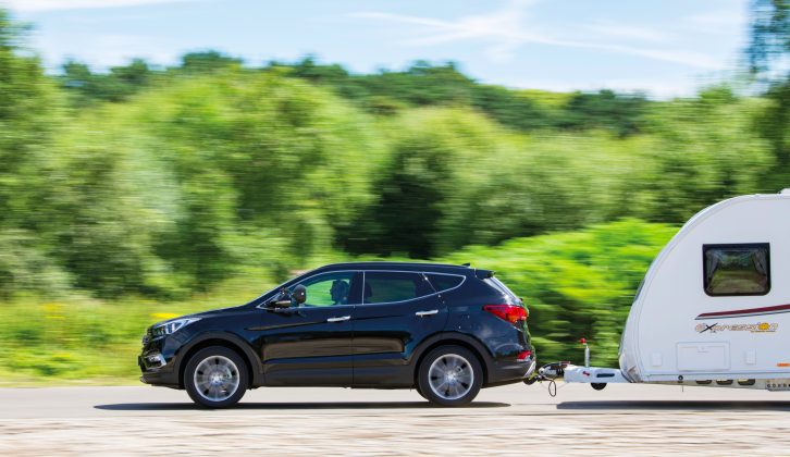 The Hyundai Santa Fe's 2199cc turbodiesel engine has 197bhp and 325lb ft torque