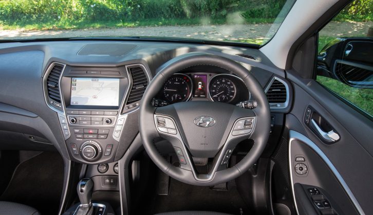 Inside, it is solidly finished, but the mish-mash of different textures on the dashboard isn’t particularly appealing