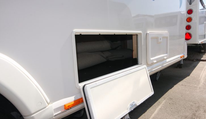 There's useful external access to the Pegasus Verona's under-bed storage space