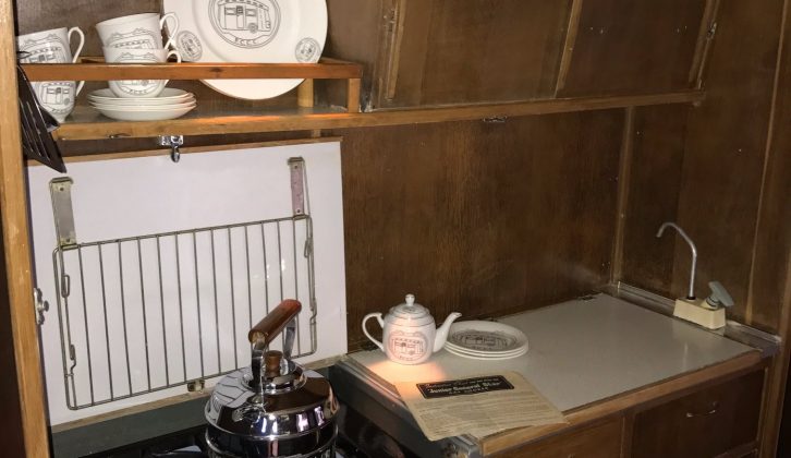 The galley of Rob Finney's 1965 CarCruiser Clipper - with all mod cons!