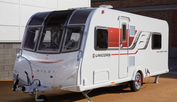 The 2017 Bailey Unicorn Cabrera gets new white sidewalls – it has an MTPLM of 1550kg