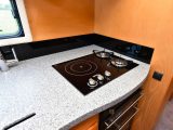 The Thetford hob has twin gas burners and an electric hob
