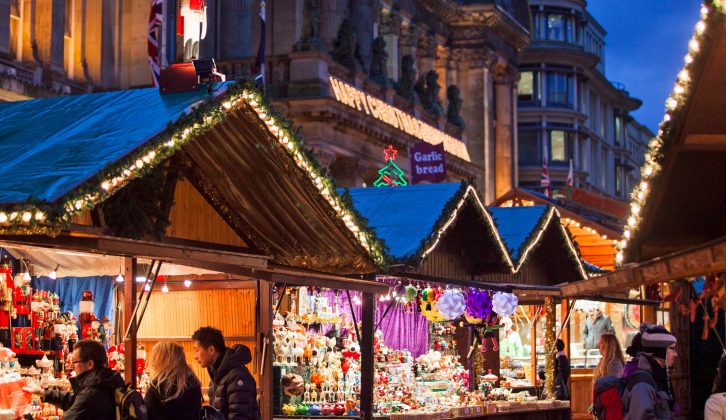 Pitch at Somers Wood Caravan Park and pay a visit to Birmingham's big Frankfurt Christmas market
