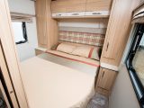 Thoughtful details abound in the rear bedroom, even if, at 1.81m long, the Coachman Vision 545's island bed isn't massive