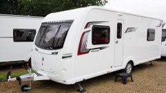 The triple front window gives the 2017-season Coachman Vision 545 a smart look