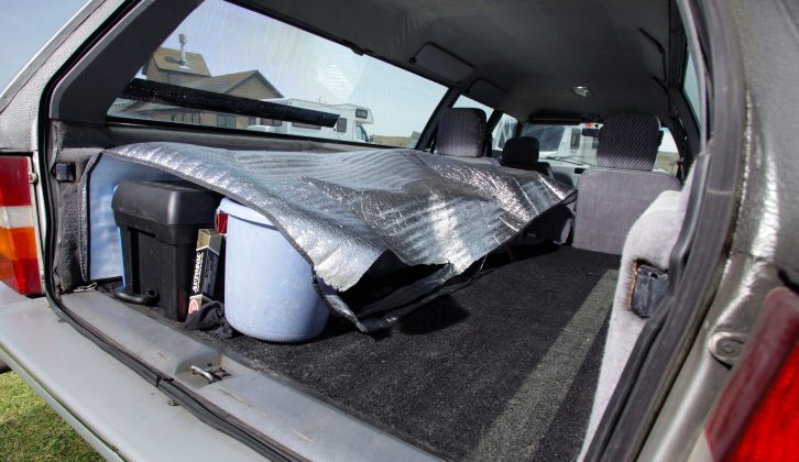 His eye-catching Citroën CX tow car has a huge boot, great for load-lugging