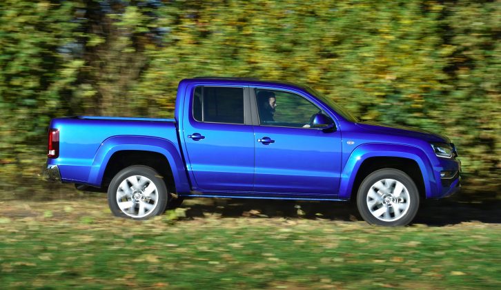 As well as being wide, it stands 5.25 metres long – read more in the Practical Caravan VW Amarok review