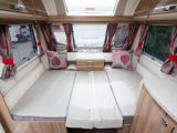 Make up the front double bed and you've got a generous sleeping space measuring 2.02m x 1.56m (6'8" x 5'1")