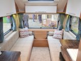 The two-berth 400-2 has a front parallel lounge and an end washroom