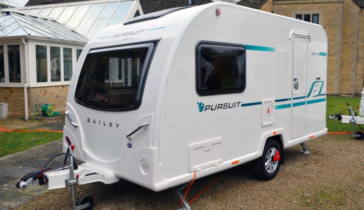 The new Bailey Pursuit 400-2 has an MTPLM of 1090kg and costs £14,599