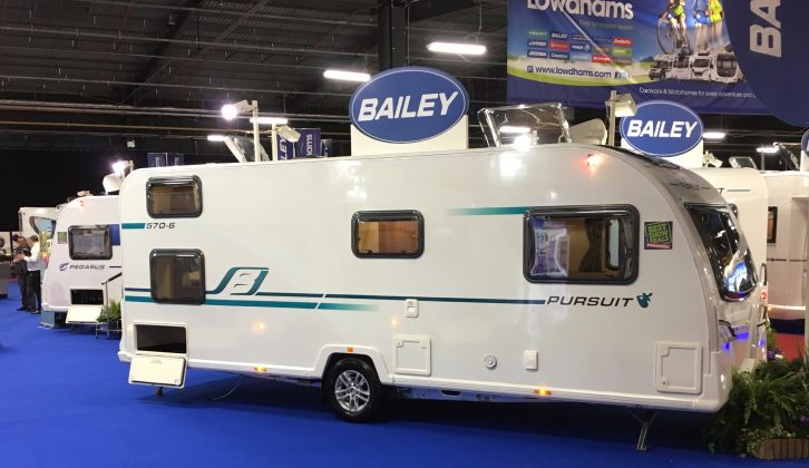The new Bailey Pursuit 570-6 makes its debut at this weekend's Caravan & Motorhome Show