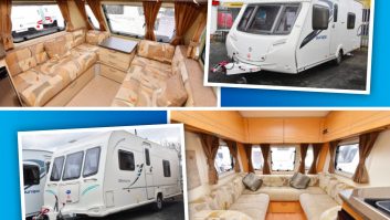 Both these used caravans for sale at under £12,000 represent great value and have a useful amount of living space