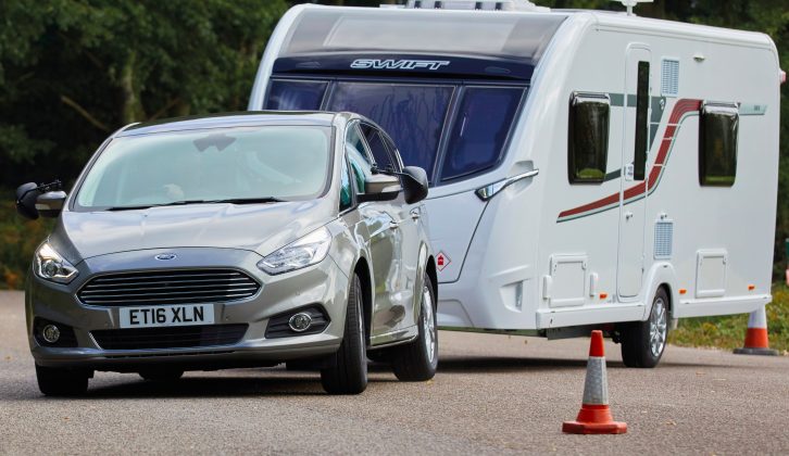 It put in a secure and assured performance in our emergency lane-change manoeuvre – read more about what tow car talent the Ford S-Max has in the Practical Caravan review