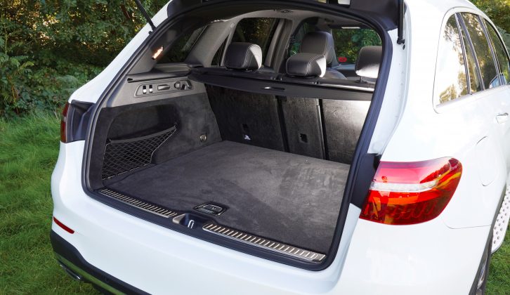 The 550-litre boot capacity includes underfloor storage – a powered tailgate is standard