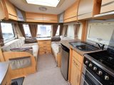 The interior feels spacious and the Pastiche upholstery is good quality and comfortable