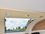 The opening skylight is one of the best around and it has LED lighting integrated into the surround
