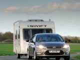 The Ford Mondeo is a relaxing tow car at speed and copes well with lane changes
