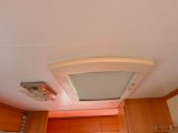 There's also a large rooflight in this used caravan
