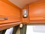 Mains lights plus an alarm sensor give extra peace of mind in this Swift caravan