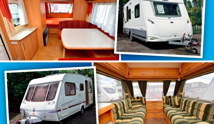 Affordable family caravan holidays could be just around the corner – the Caravelair had a price of £6995, the Swift stickered at £5495