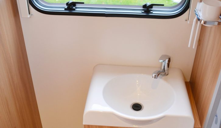 There’s an odd space by the sink that could be filled by a toilet-brush holder and it's a shame the window isn't opaque – read more in the Practical Caravan Bailey Pursuit 400-2 review