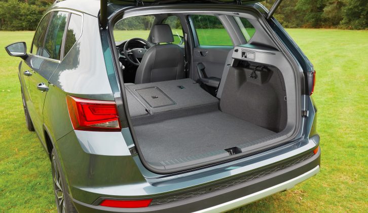 Two levers make lowering the back seats a cinch, revealing a 1579-litre capacity for 4x4 models