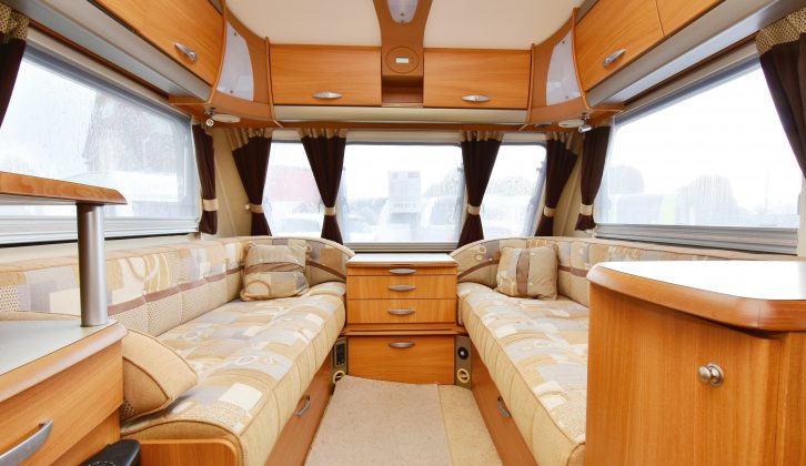The soft furnishings last well and the lounge of this van is spacious, while the sofas are long enough to be used as single beds
