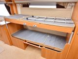 The Swift Conqueror 530’s offside dinette will convert into a pair of handy bunks – ideal for visiting grandchildren