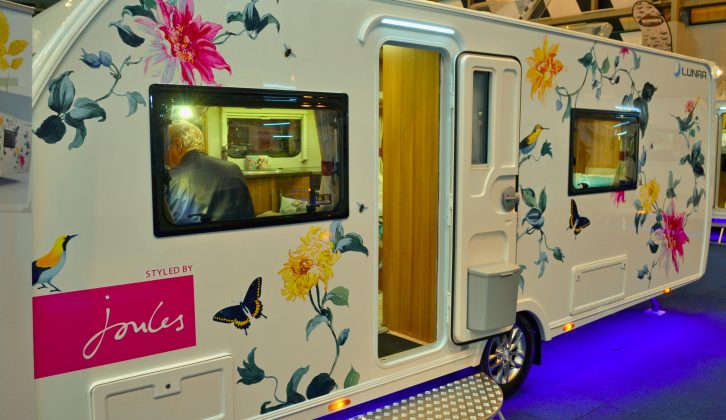 Lunar Caravans has teamed up with Joules to style this head-turning tourer