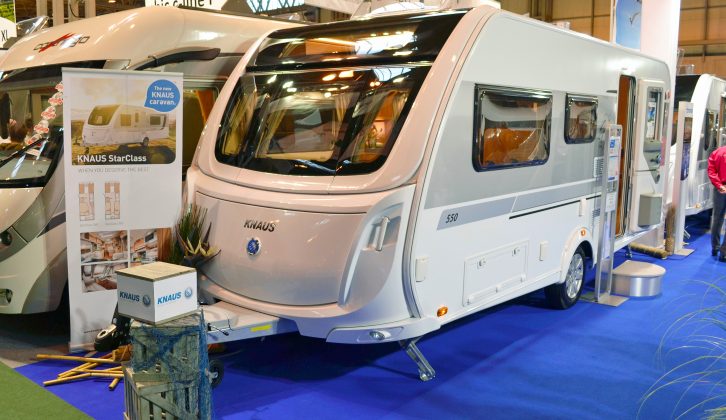 The Knaus StarClass 550 is one of two new additions to the range – see both at the Caravan, Camping and Motorhome Show this week