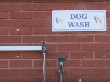 Once your four-legged friends have enjoyed the dog-walk area, you can get them clean before retiring to your caravan!