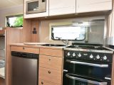 The 586's nearside kitchen should be able to accommodate a family's needs