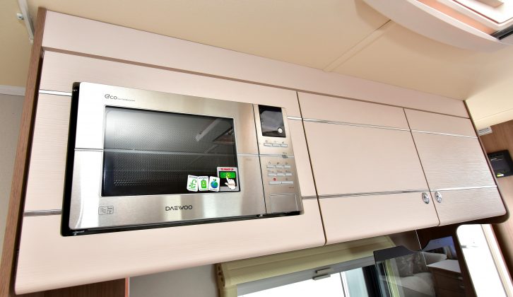There's also a 800W stainless-steel microwave, but it might be set a little high for some people