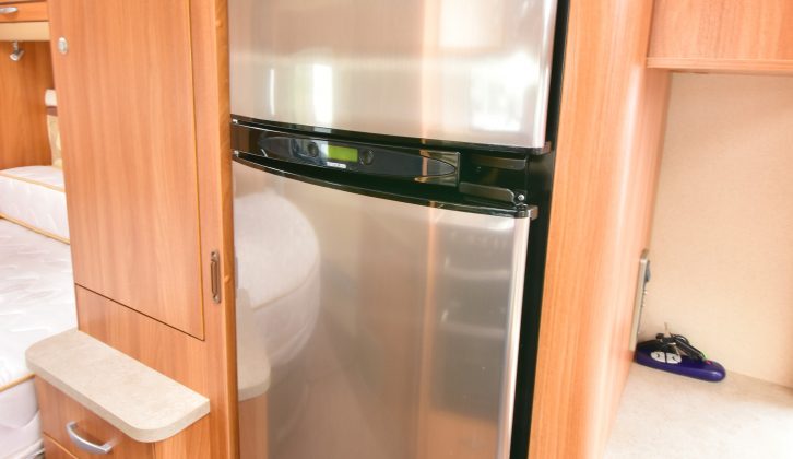 There's also a tall fridge/freezer in this Swift – the caravan had a £16,495 price at the time of writing