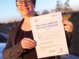Huge congratulations to Practical Caravan's Bryony for passing her B+E test!