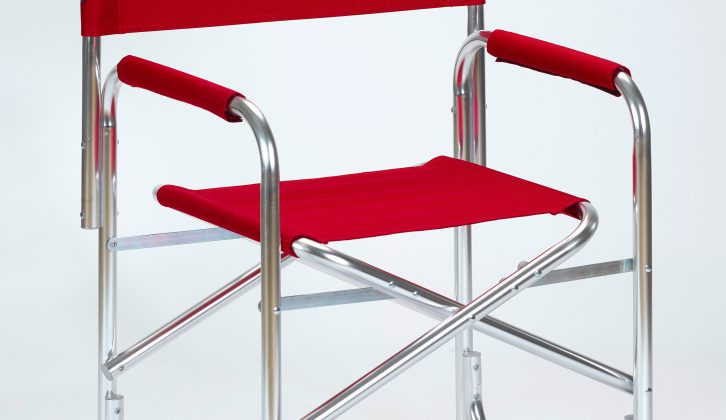 The Instruktoer chair is available in red or dark grey